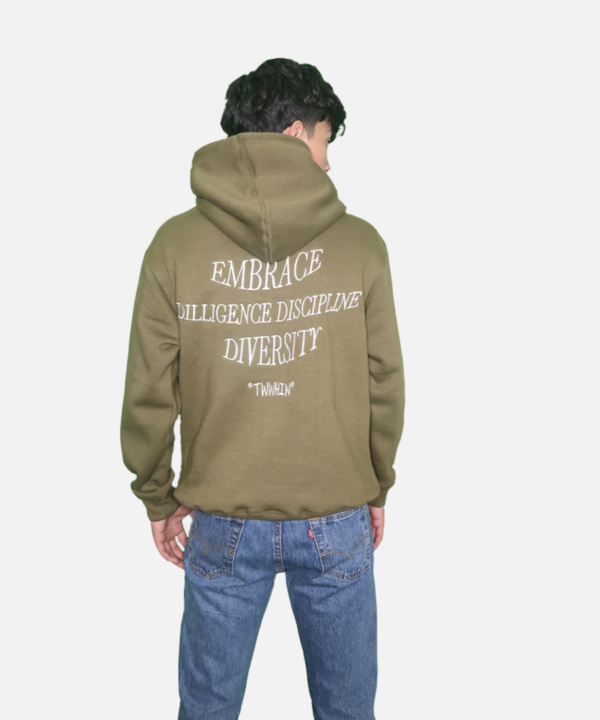 Olive Green Hoodie - Image 2