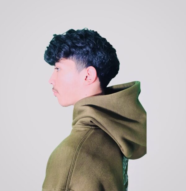 Olive Green Hoodie - Image 3